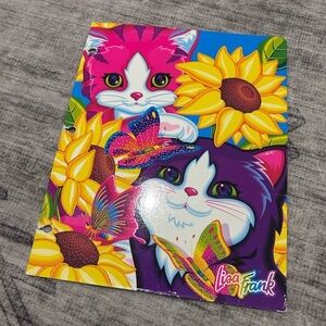 Lisa Frank Sunflowers Kittens Butterflies Cats Folder